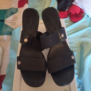 Calvin Klein Black Slide Sandals